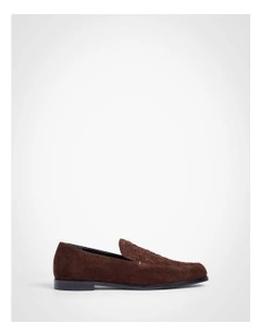 Maeve Suede Loafers in Espresso