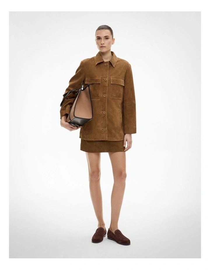Maeve Suede Loafers in Espresso image 2