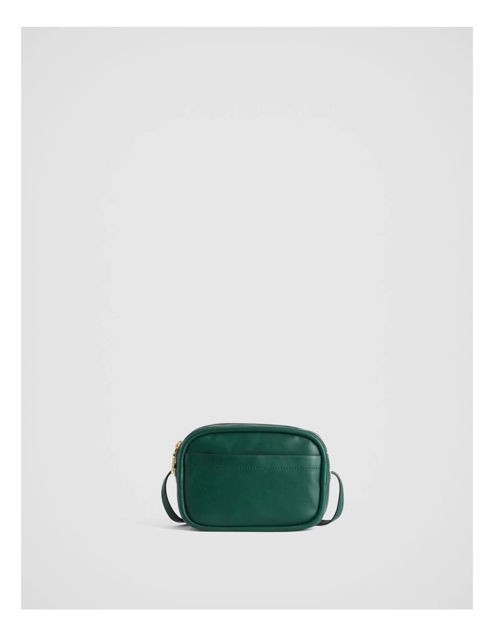 Soft Leather Camera Bag in Teal Green image 1