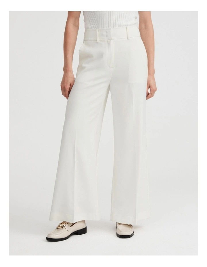 Classic Wide Leg Pant in Marshmallow image 1
