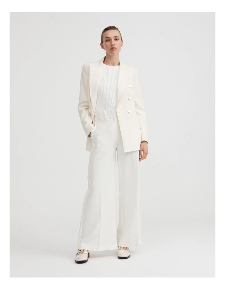 Classic Wide Leg Pant in Marshmallow image 2