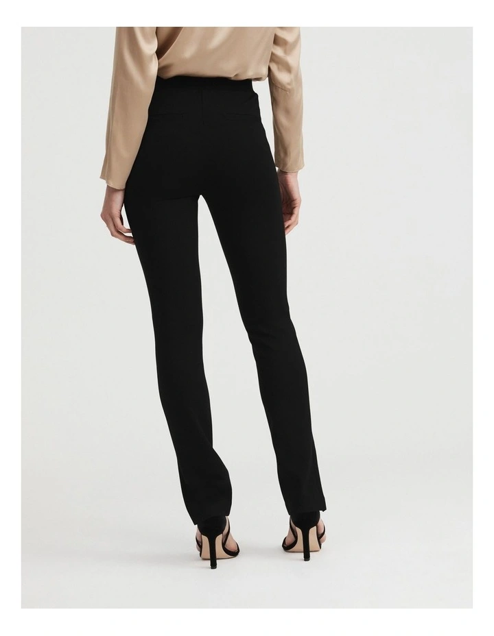 Ponte Split Legging in Black image 4