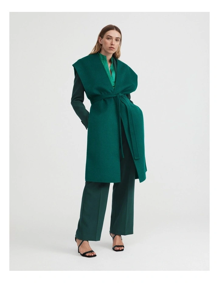 Modern Cuff Blouse in Aqua Green image 3
