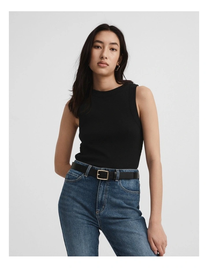 Bind Detail Racer in Black image 2