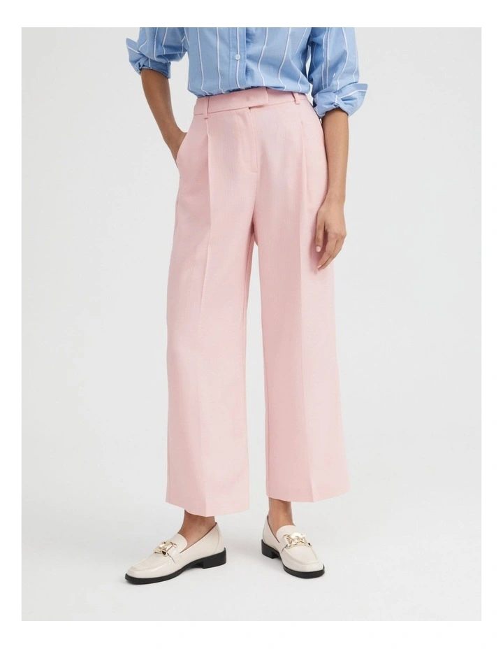 Acetate Blend Pant in Shell Pink image 3