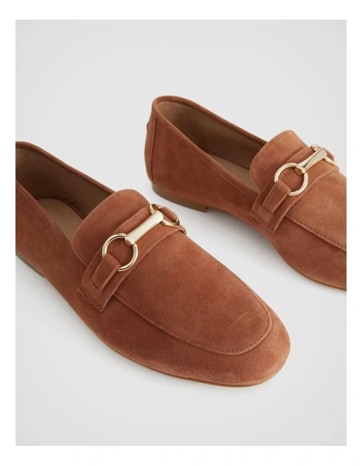 Snaffle Suede Loafer in Cinnamon image 3