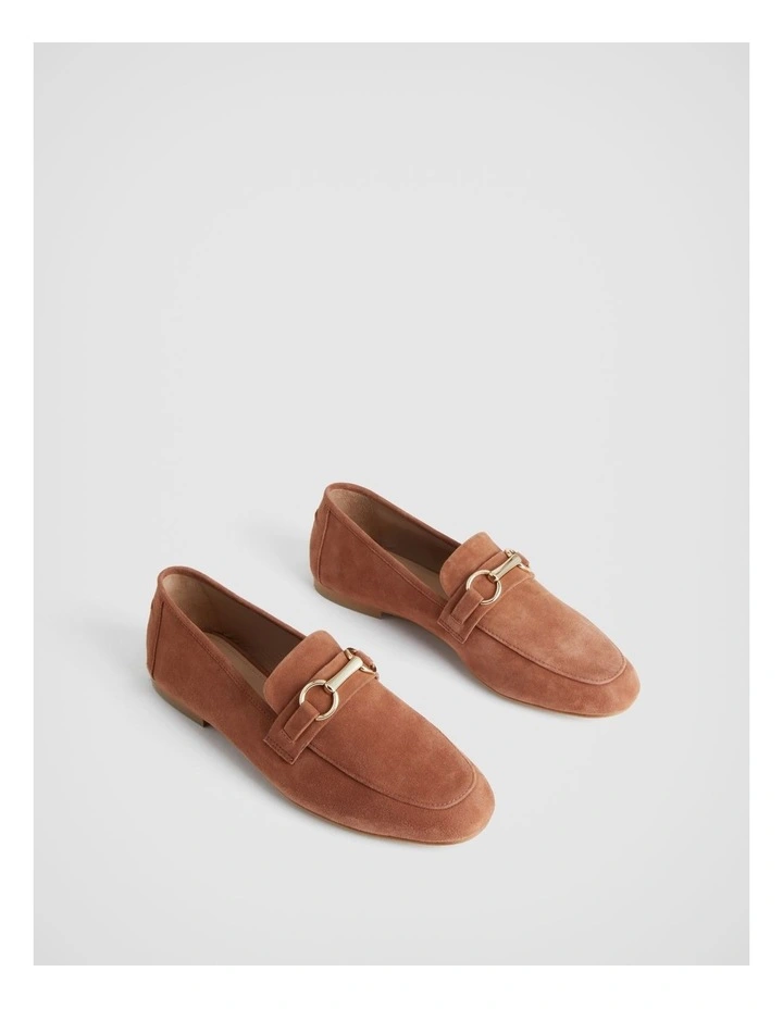 Snaffle Suede Loafer in Cinnamon image 4