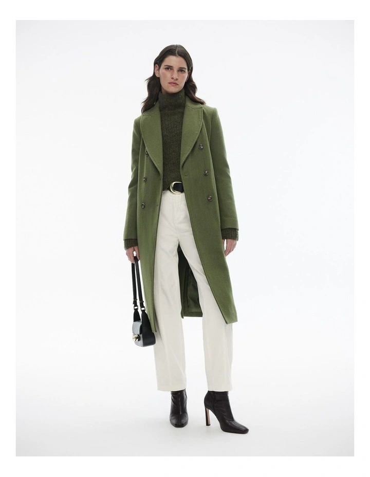 Mock Neck Slouch Knit in Dark Forest image 3