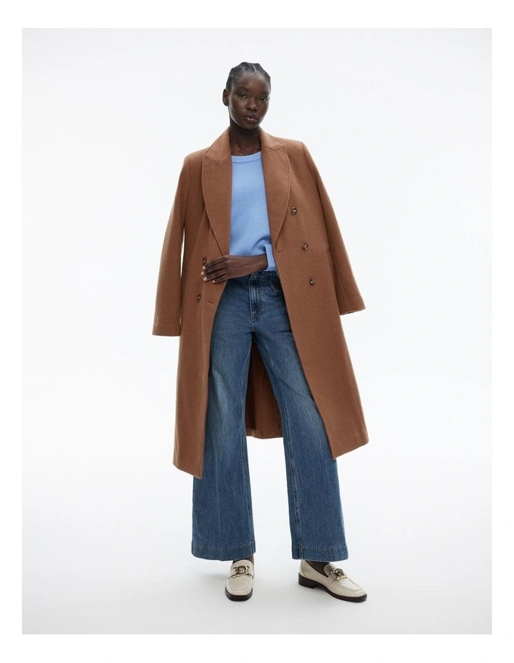 Drop Shoulder Crew Knit in Harbour Blue image 3