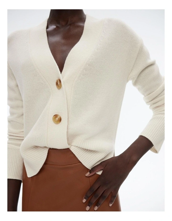Witchery Wool Blend Knit Cardigan In Cream | MYER
