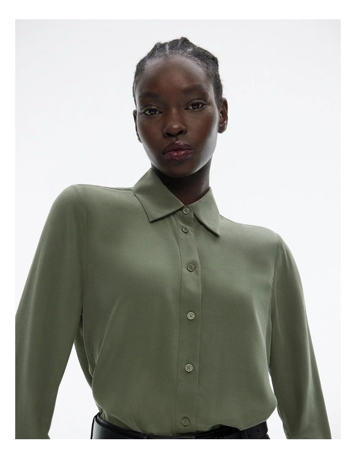 Silk Shirt in Dark Forest image 2