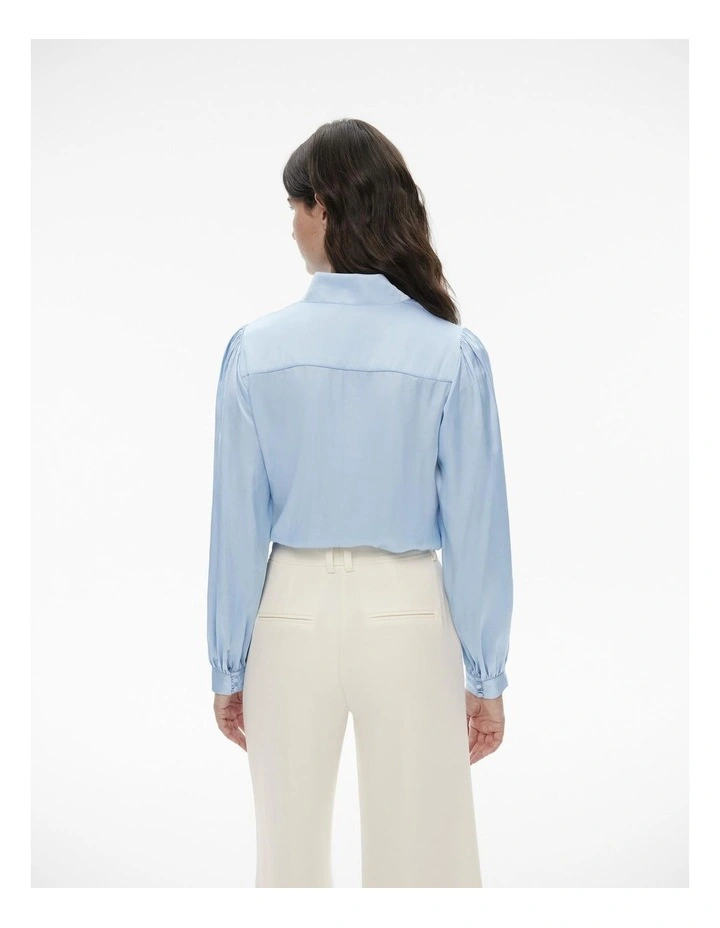 Button Up Blouse in Baby Blue image 5