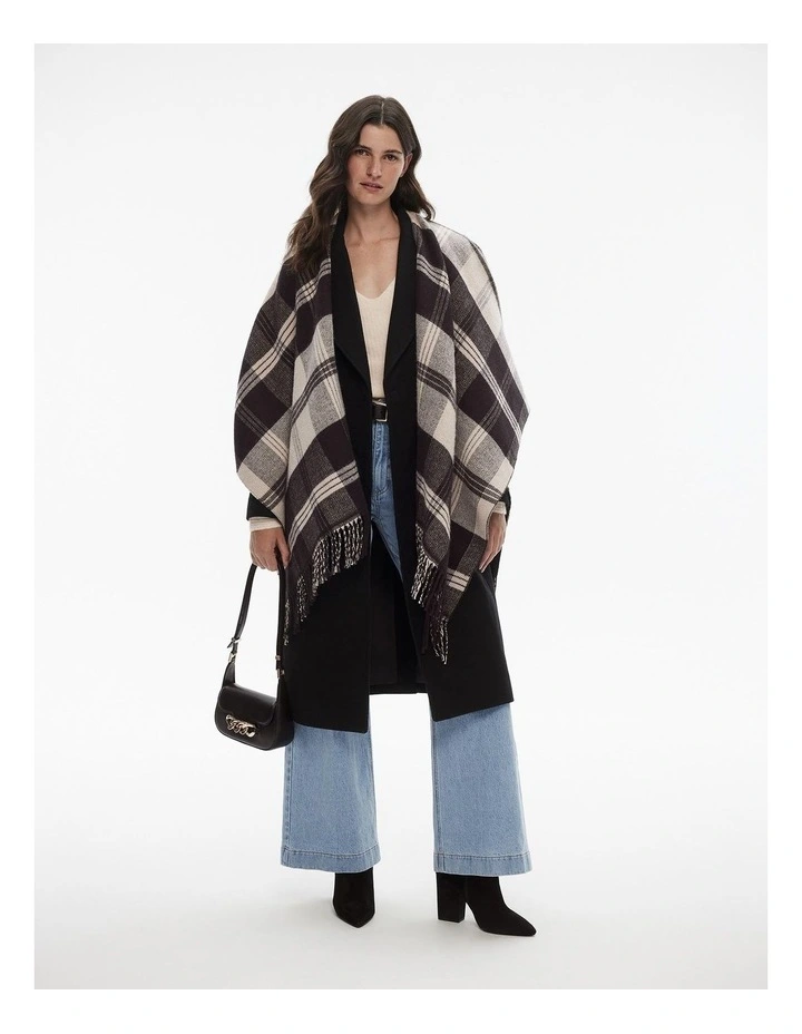 Check Wrap in Black image 3