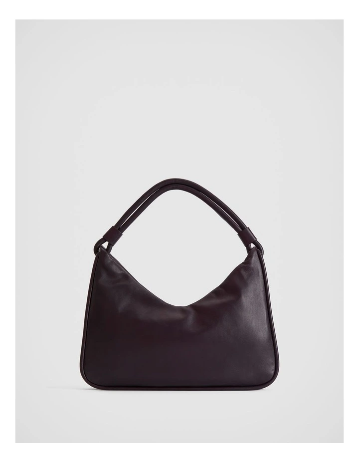 Soft Leather Shoulder Bag in Plum image 1
