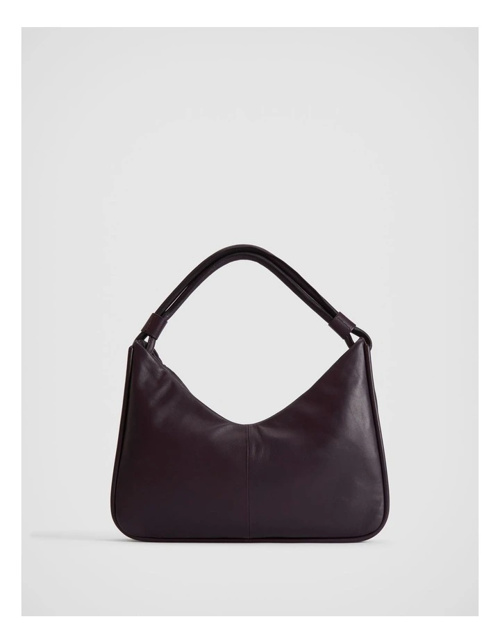 Soft Leather Shoulder Bag in Plum image 4