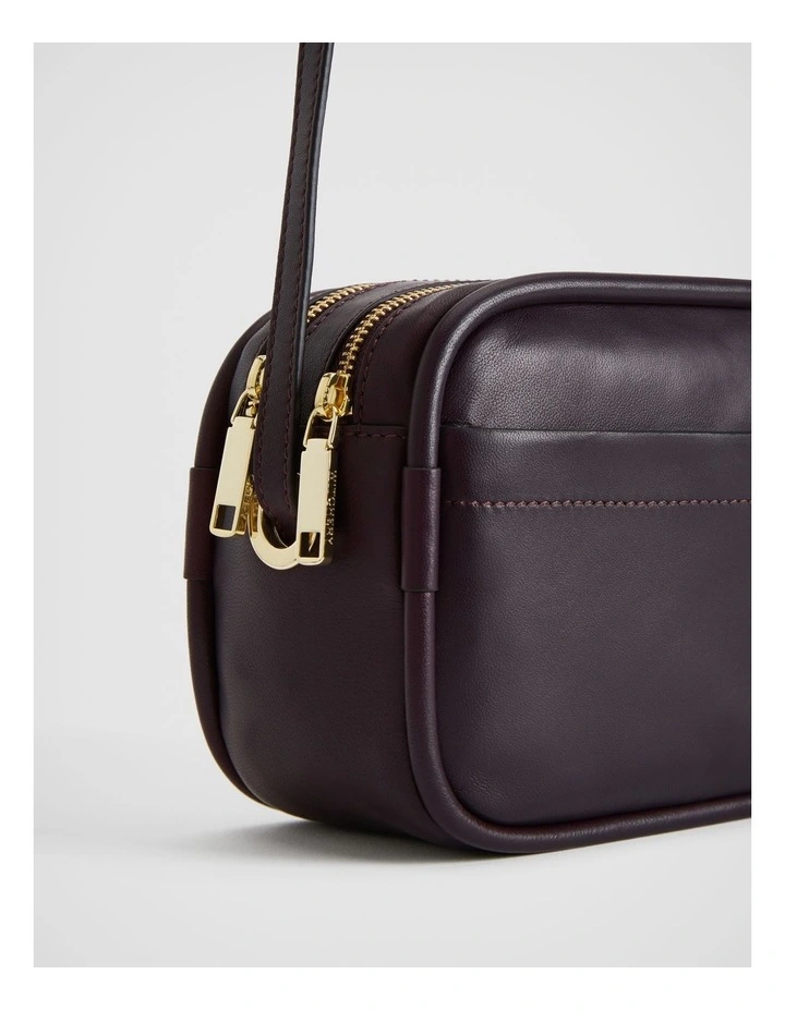 Soft Leather Camera Bag in Plum image 2