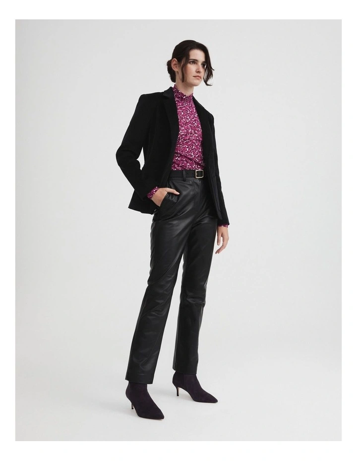 Suede 65mm Heel Boot in Plum image 5