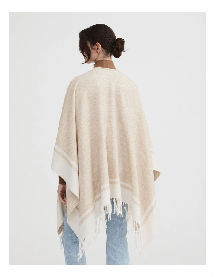 Stripe Wrap in Camel image 3