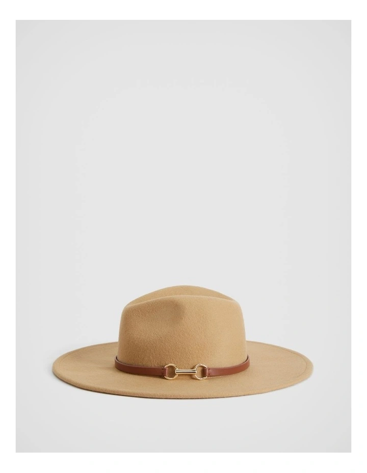Snaffle Felt Fedora in Camel image 1
