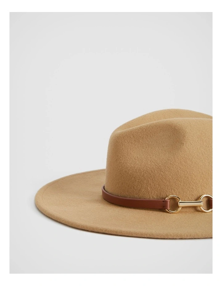 Snaffle Felt Fedora in Camel image 2