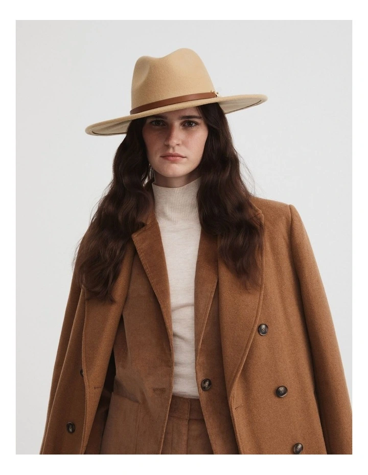 Snaffle Felt Fedora in Camel image 3