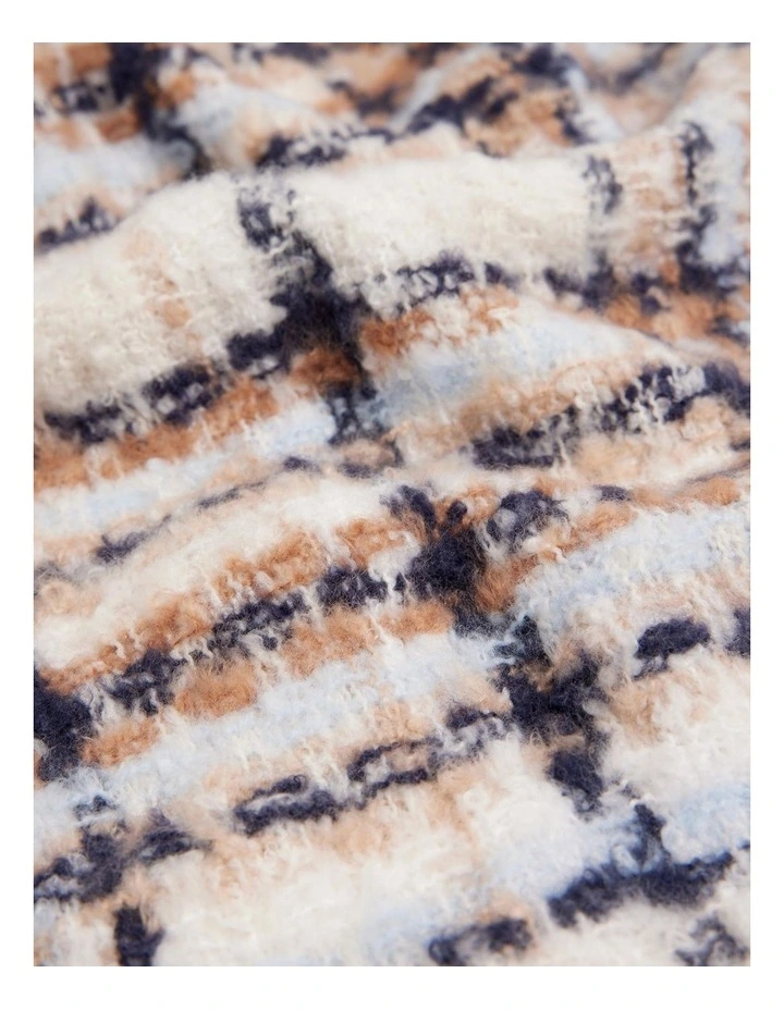 Boucle Scarf in Chalk image 3