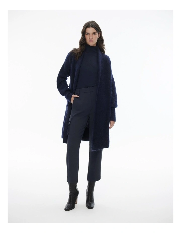Mohair Knit Cardigan in Regatta Blue image 1