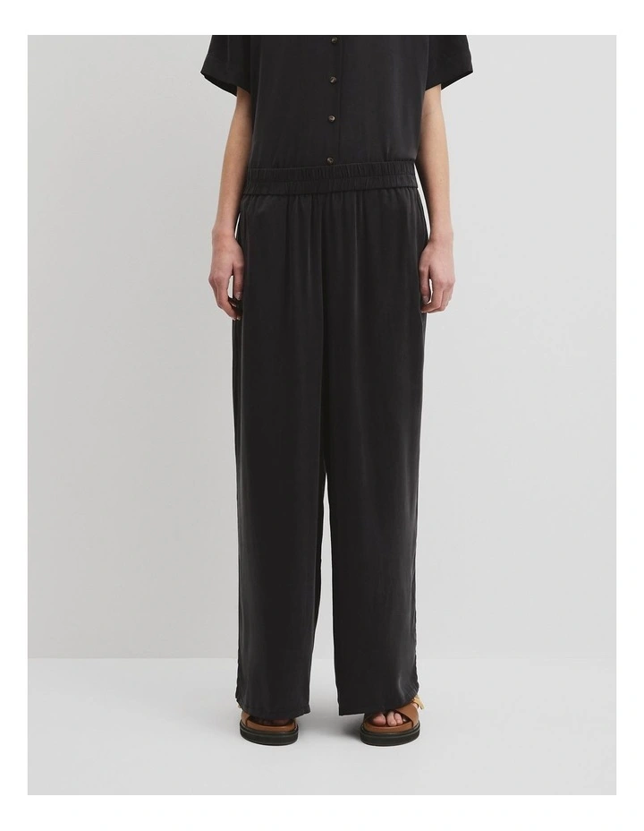 Pull-on Cupro Pant in Black image 2