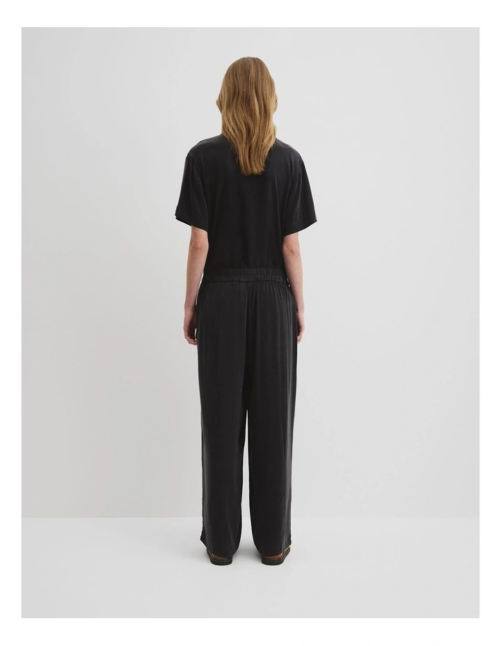 Pull-on Cupro Pant in Black image 4