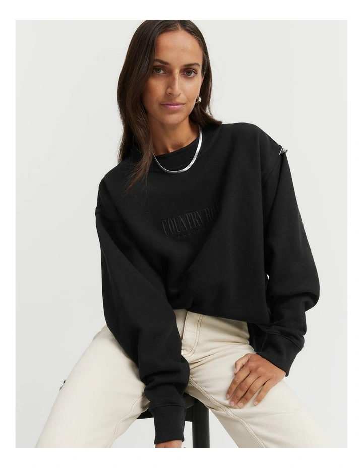 90s Reissue Unisex Sweat in Black image 1