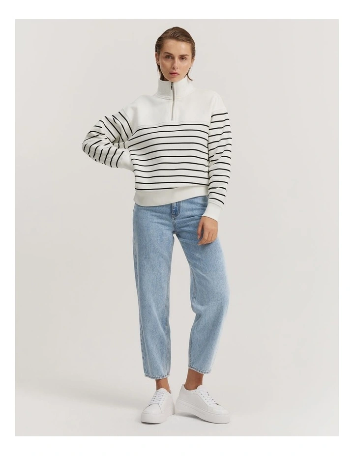 Crew Neck Country Road Jumper White Country Road Australian Cotton