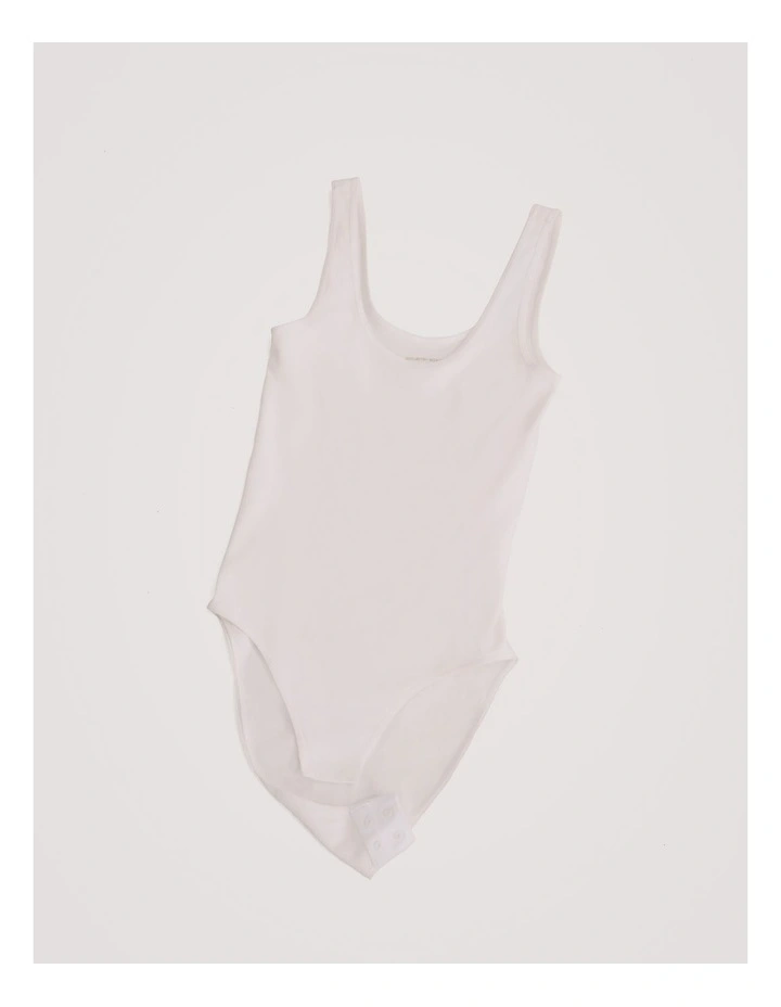 Seamfree Scoop Bodysuit in Antique White image 6