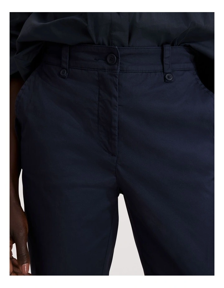 Australian Cotton Twill Walk Pant in Navy image 2