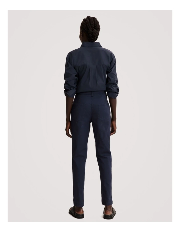 Australian Cotton Twill Walk Pant in Navy image 4