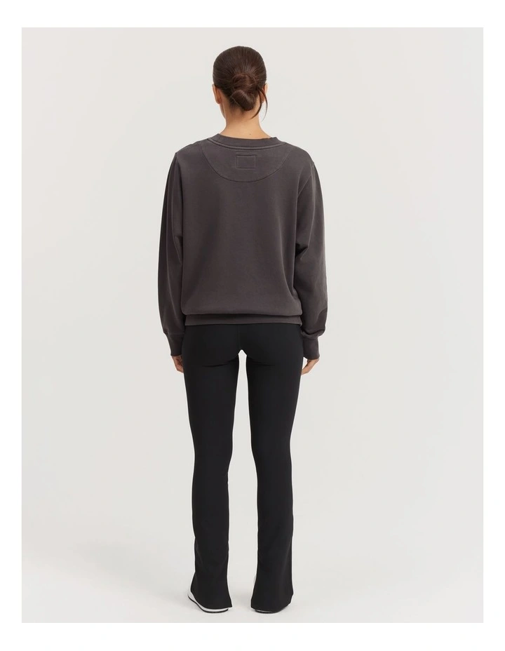 Verified Australian Cotton Heritage Sweat in Charcoal image 4