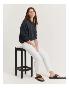 Verified Australian Cotton Heritage Sweat in Navy