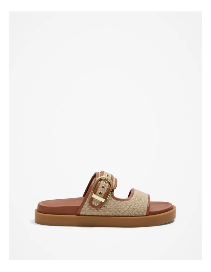 Raya Linen Sandal in Natural image 1