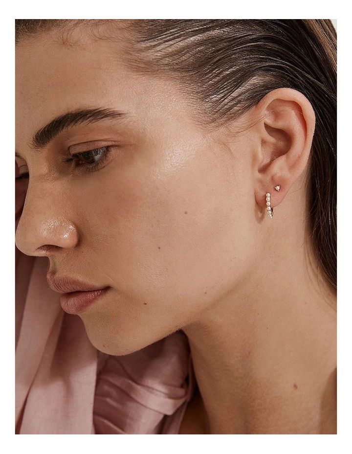 Alexis Pearl Stud Pack in Gold image 2