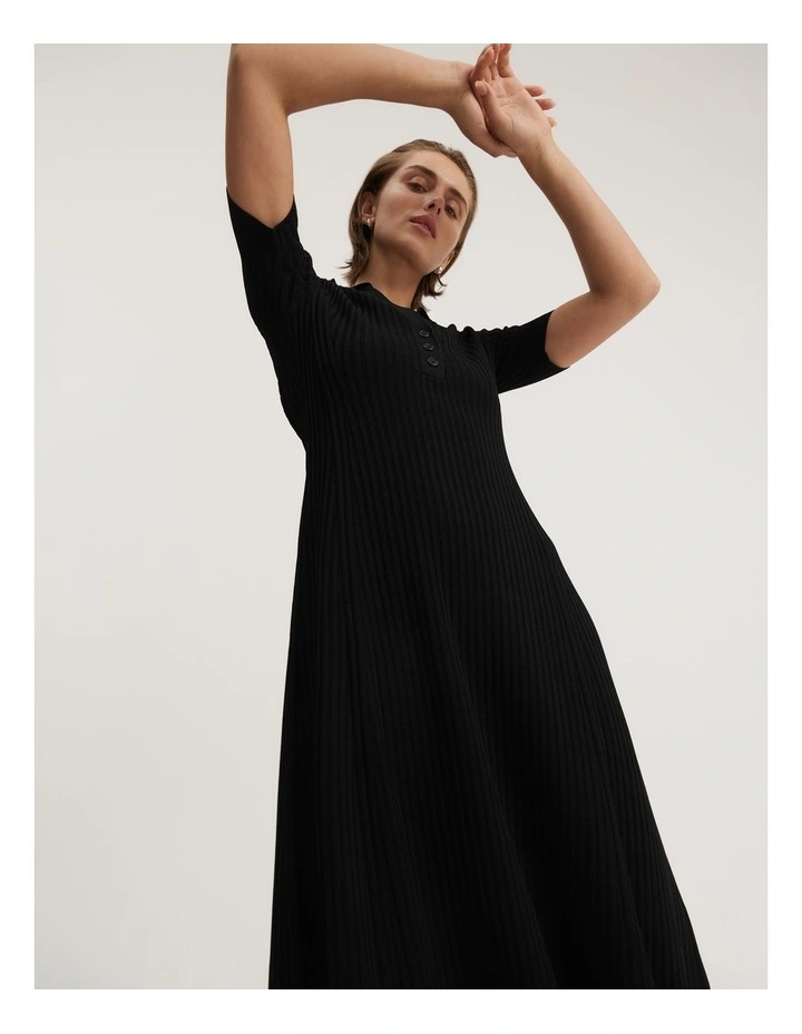country road black maxi dress Black Elastic Detail Maxi Dress - Dresses