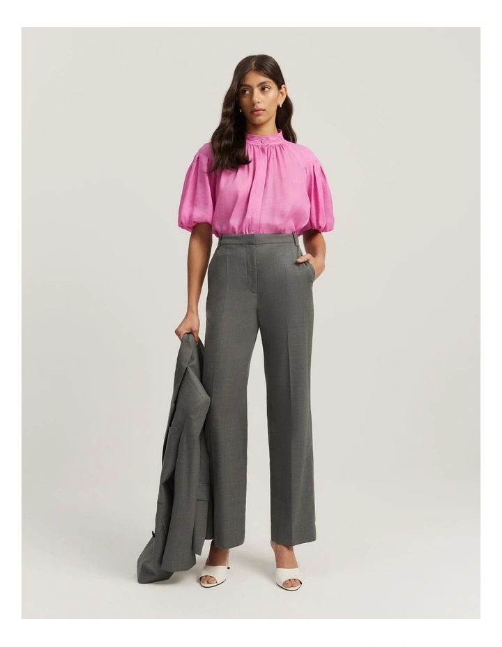 Yoke Detail Blouse in Floss Pink image 3