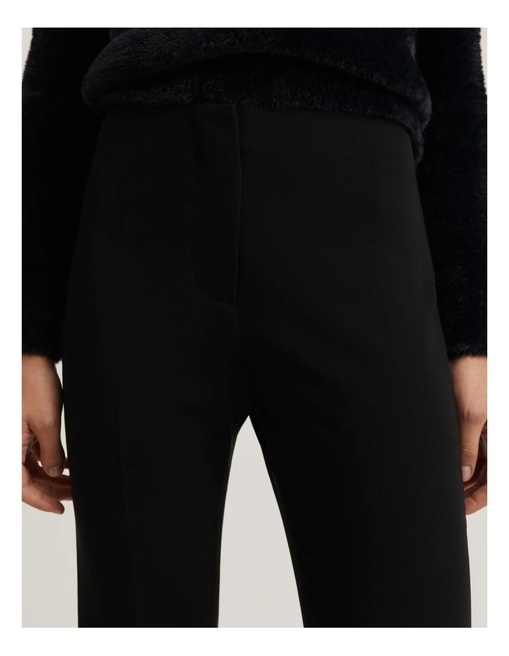 High Waist Flare Pant in Black image 2