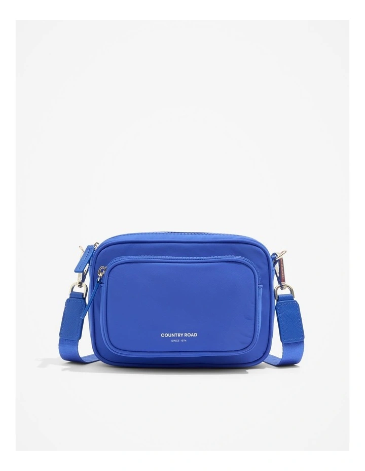 Recycled Polyester Mini Soft Crossbody Bag in Sapphire image 1