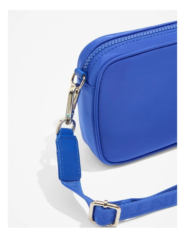Recycled Polyester Mini Soft Crossbody Bag in Sapphire image 3