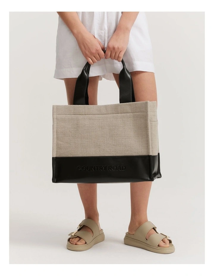 Large Shopper in Black image 2