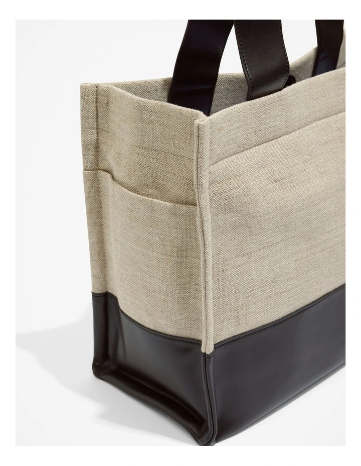 Large Shopper in Black image 3