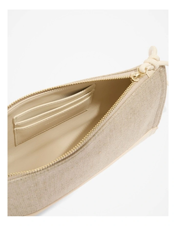 Country Road Woven Pouch in White MYER