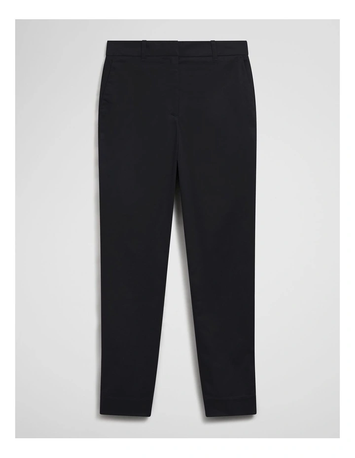 Cotton Sateen Pant in Navy image 2