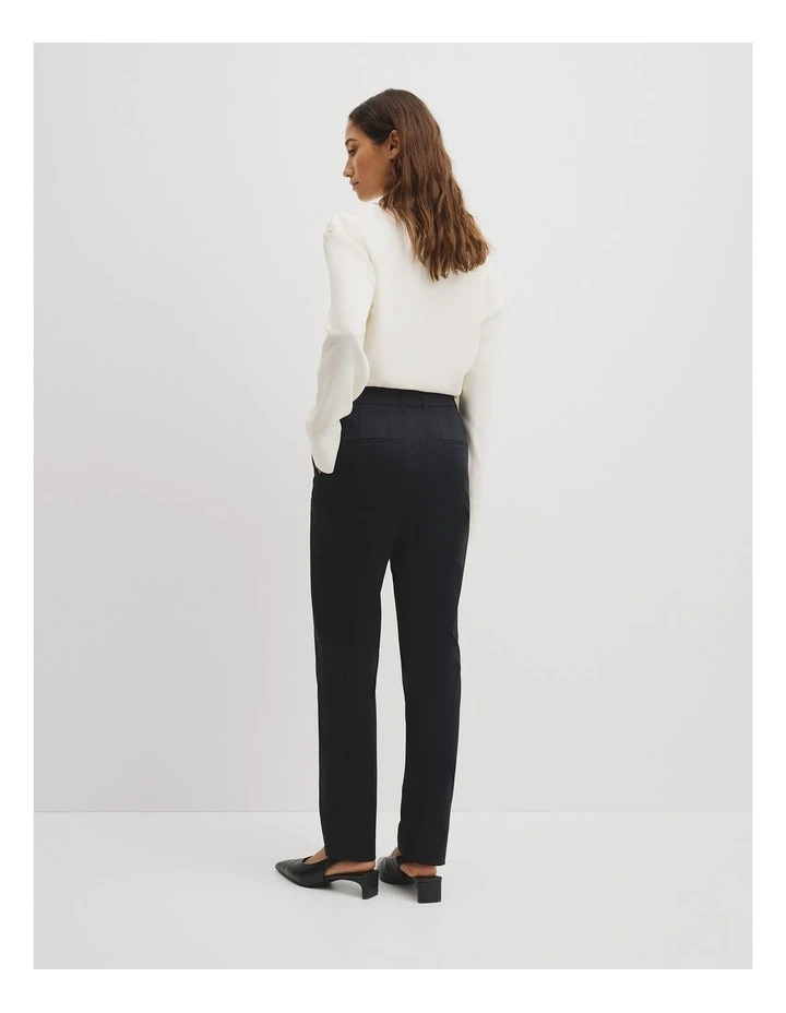 Cotton Sateen Pant in Navy image 5