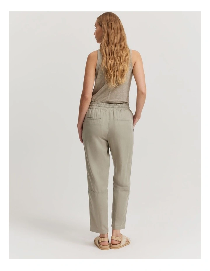 Panelled Pant in Khaki image 4