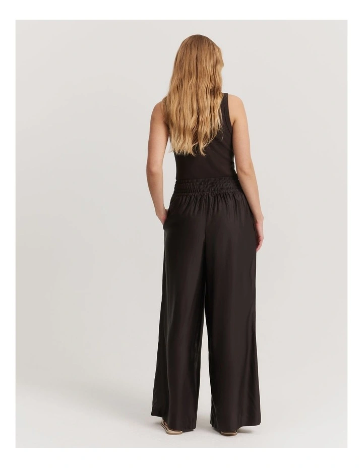 Multi Channel Palazzo Pant in Chocolate image 4